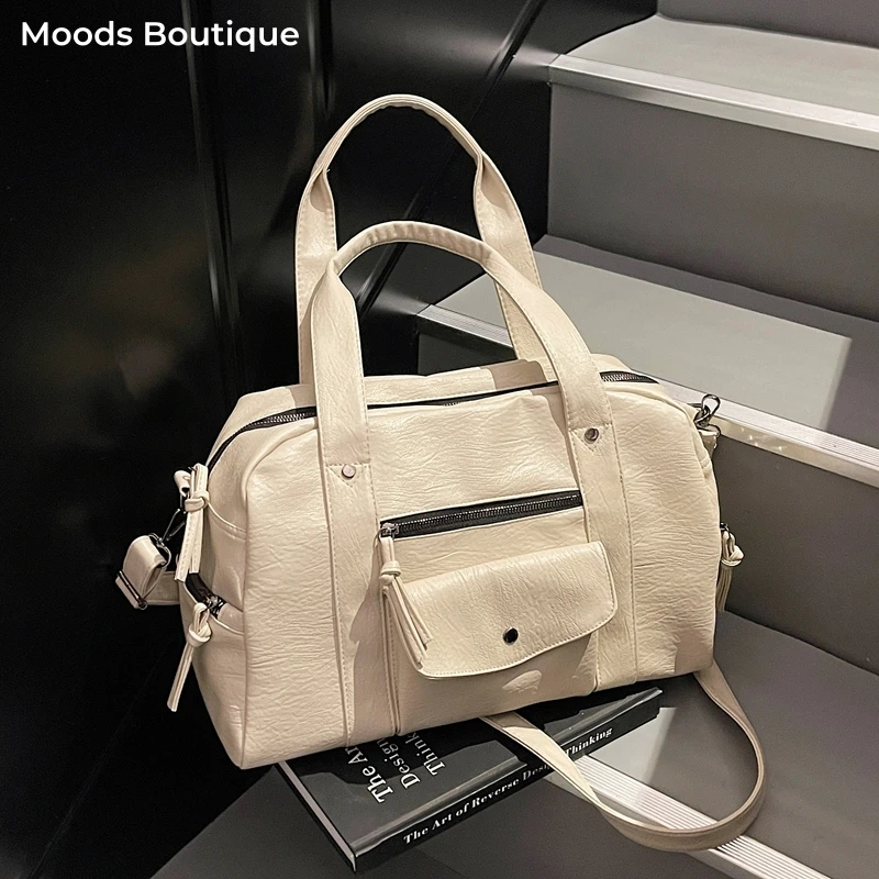 Сумка-шоппер MOODS из высококачественной мягкой веганской кожи для женщин, однотонная, большая вместимость, на плечо, для путешествий
Сумка-шоппер MOODS из высококачественной мягкой веганской кожи для женщин, однотонная, большая вместимость, на плечо, для путешествий