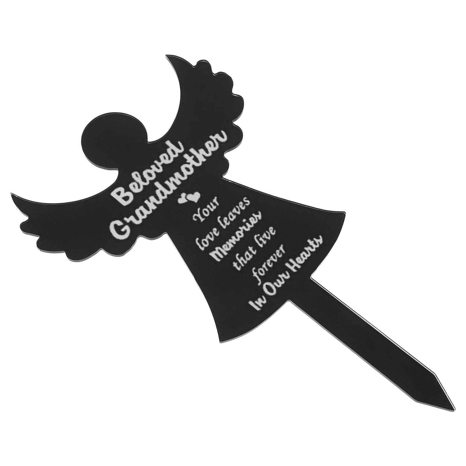 Angel Memorial Plaque Stake Black Cross Grandma Grave Cemetery Decorations Outdoor Garden Lawn Sculpture Yard Memorials Acrylic
Angel Memorial Plaque Stake Black Cross Grandma Grave Cemetery Decorations Outdoor Garden Lawn Sculpture Yard Memorials Acrylic