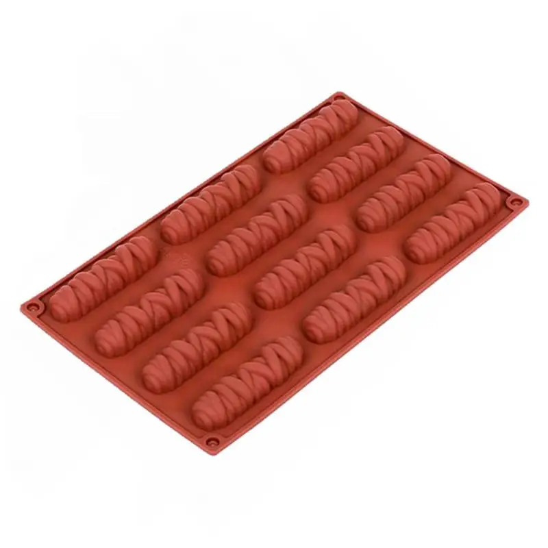 C Chocolate Puff Mold Dessert Baking Tools Kitchen Bakeware 12Cells Long Striped Lines Winding Texture Design Mousse Cake Mold
C Chocolate Puff Mold Dessert Baking Tools Kitchen Bakeware 12Cells Long Striped Lines Winding Texture Design Mousse Cake Mold