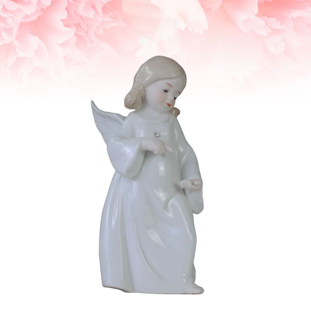 White Angel Girl Ceramic Art Sculpture Handmade Tabletop Decor for Living Room Desk European Style Craft Gift
White Angel Girl Ceramic Art Sculpture Handmade Tabletop Decor for Living Room Desk European Style Craft Gift
