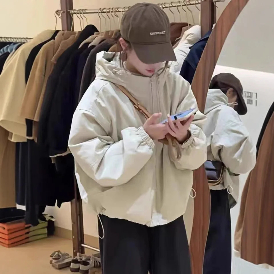 Women Jacket Cotton Padded Coat Hooded Windbreaker Thicken Warm Jackets Winter Overcoat Drawstring Office Lady Outerwear 2025 
Women Jacket Cotton Padded Coat Hooded Windbreaker Thicken Warm Jackets Winter Overcoat Drawstring Office Lady Outerwear 2025