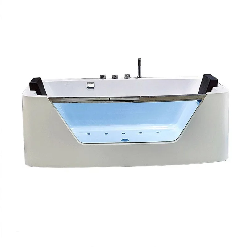 Massage acrylic bathtub, small apartment homestay glass home constant temperature freestanding three-sided skirt 
Massage acrylic bathtub, small apartment homestay glass home constant temperature freestanding three-sided skirt