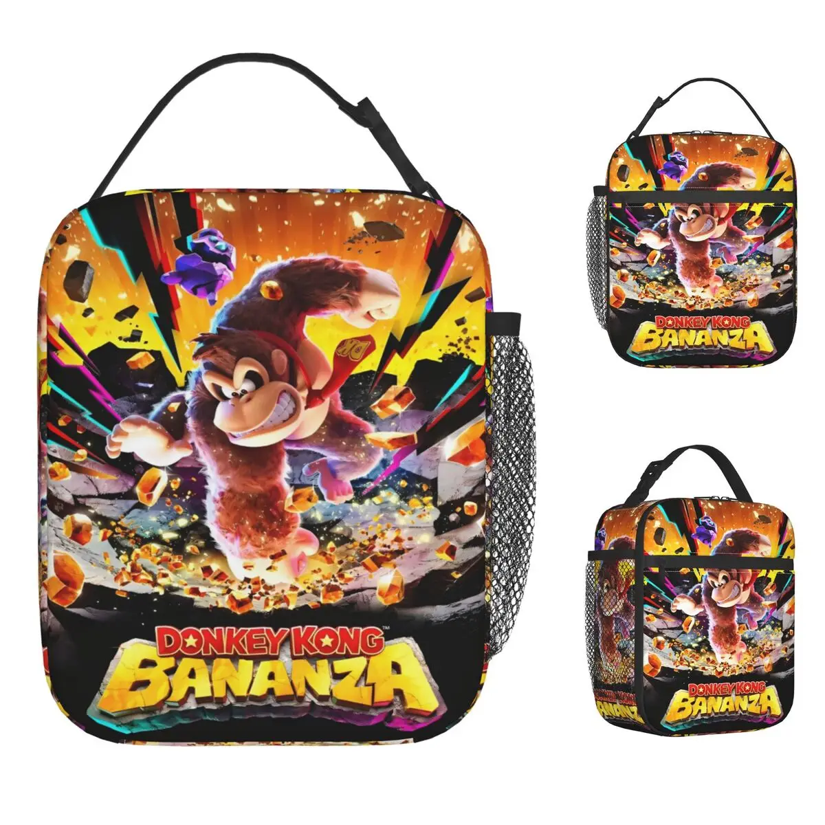 Donkey Kong Bananza Game Термоизолированные сумки для обеда для работы Многоразовые контейнеры для еды Сумки-холодильники Термальные коробки для обеда
Donkey Kong Bananza Game Термоизолированные сумки для обеда для работы Многоразовые контейнеры для еды Сумки-холодильники Термальные коробки для обеда