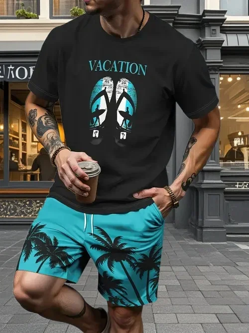 Новейший популярный комплект футболок 2025 года, 3D стиль отпуска, модные различные элементы, модный уличный мужской комплект, летний топ, шорты, дышащие
Новейший популярный комплект футболок 2025 года, 3D стиль отпуска, модные различные элементы, модный уличный мужской комплект, летний топ, шорты, дышащие