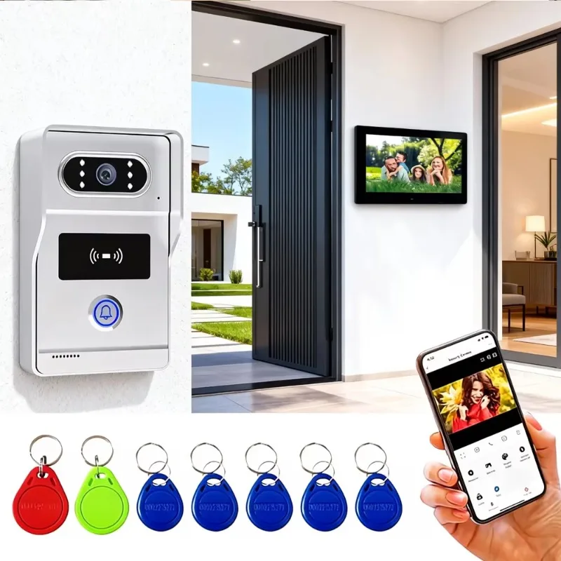 WIFI Waterproof Visual Two-way Intercom Home Security Equipment Intercom 7-inch Screen Can Record Videos
WIFI Waterproof Visual Two-way Intercom Home Security Equipment Intercom 7-inch Screen Can Record Videos