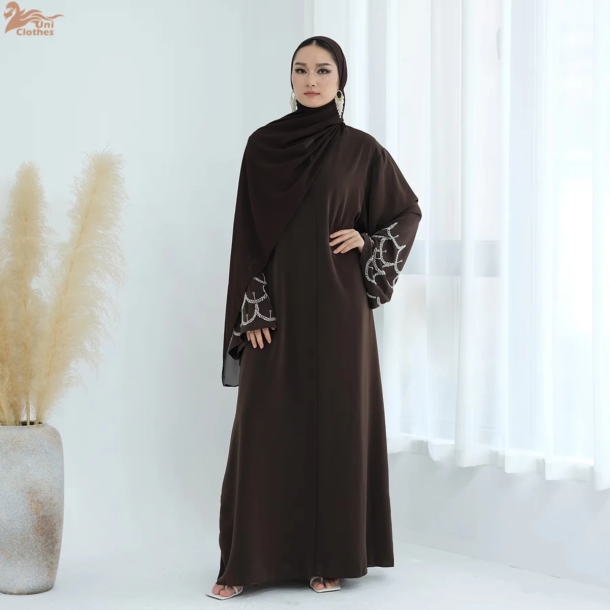 Luxury Abaya 2025 Solid Color Nida Modest Abaya Women Muslim Dress Islamic Clothing Beads Sleeves Dubai Dresses Women Muslim
Luxury Abaya 2025 Solid Color Nida Modest Abaya Women Muslim Dress Islamic Clothing Beads Sleeves Dubai Dresses Women Muslim