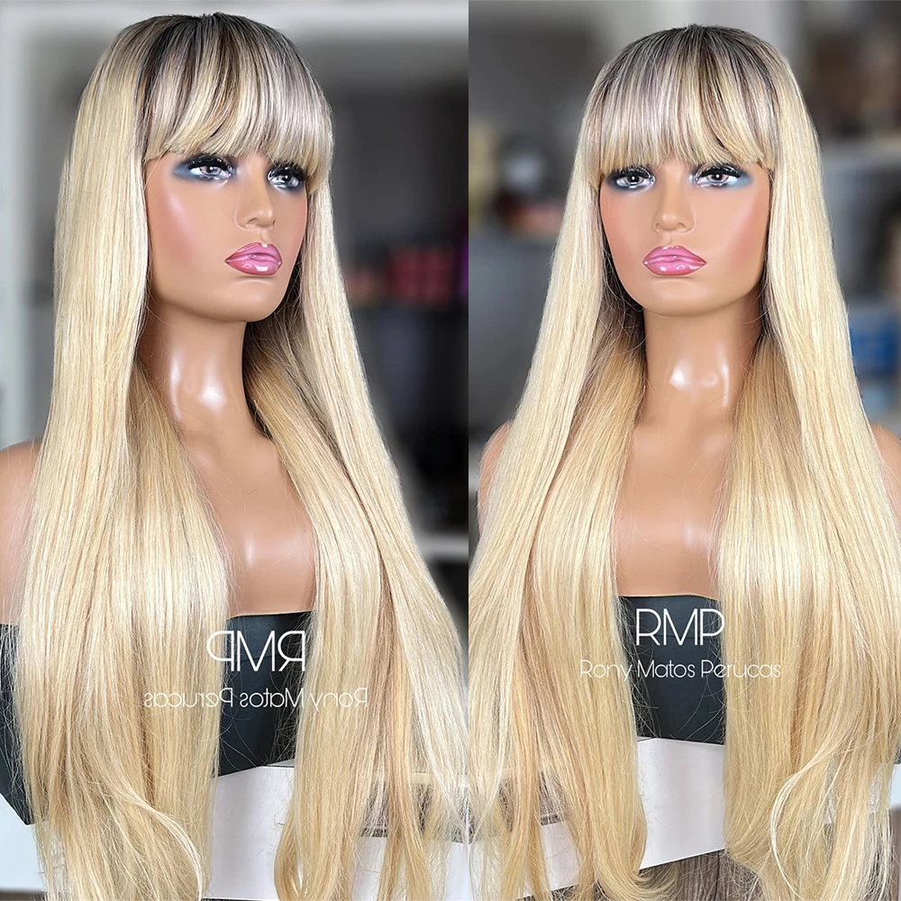 30-дюймовый синтетический парик с кружевной передней частью и челкой, длинный прямой парик 613 блонд с темными корнями для женщин, модный парик для повседневного использования и вечеринок
30-дюймовый синтетический парик с кружевной передней частью и челкой, длинный прямой парик 613 блонд с темными корнями для женщин, модный парик для повседневного использования и вечеринок