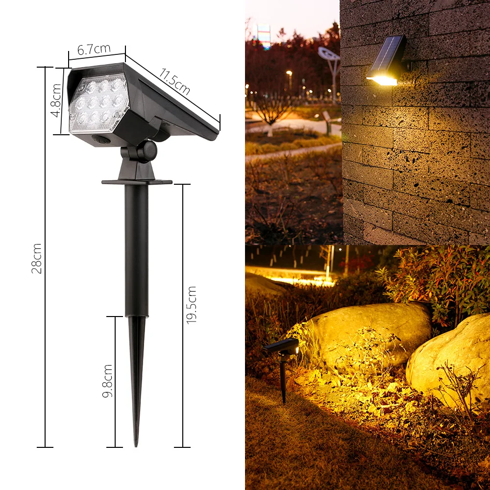 1pc Solar Spotlights Outdoor Waterproof Floor Mounted Lawn Lights Dual Purpose Floor Lamp Wall Lamp Landscape Garden Tree Lights
1pc Solar Spotlights Outdoor Waterproof Floor Mounted Lawn Lights Dual Purpose Floor Lamp Wall Lamp Landscape Garden Tree Lights