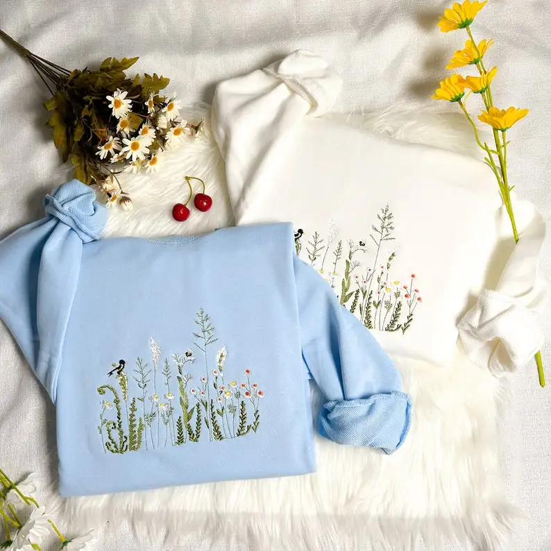 Wildflower Botany Embroidered Sweatshirt Dragonfly T-shirt Floral Embroidered Sweatshirt Birds Retro Vintage Graphic Hoodies
Wildflower Botany Embroidered Sweatshirt Dragonfly T-shirt Floral Embroidered Sweatshirt Birds Retro Vintage Graphic Hoodies