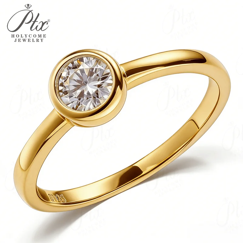 Brilliant Round Moissanite Ring 0.5CT 5mm D Color 925 Silver Daily Wear Ring A Sparkler That Captures a Woman's Sweet Romance
Brilliant Round Moissanite Ring 0.5CT 5mm D Color 925 Silver Daily Wear Ring A Sparkler That Captures a Woman's Sweet Romance