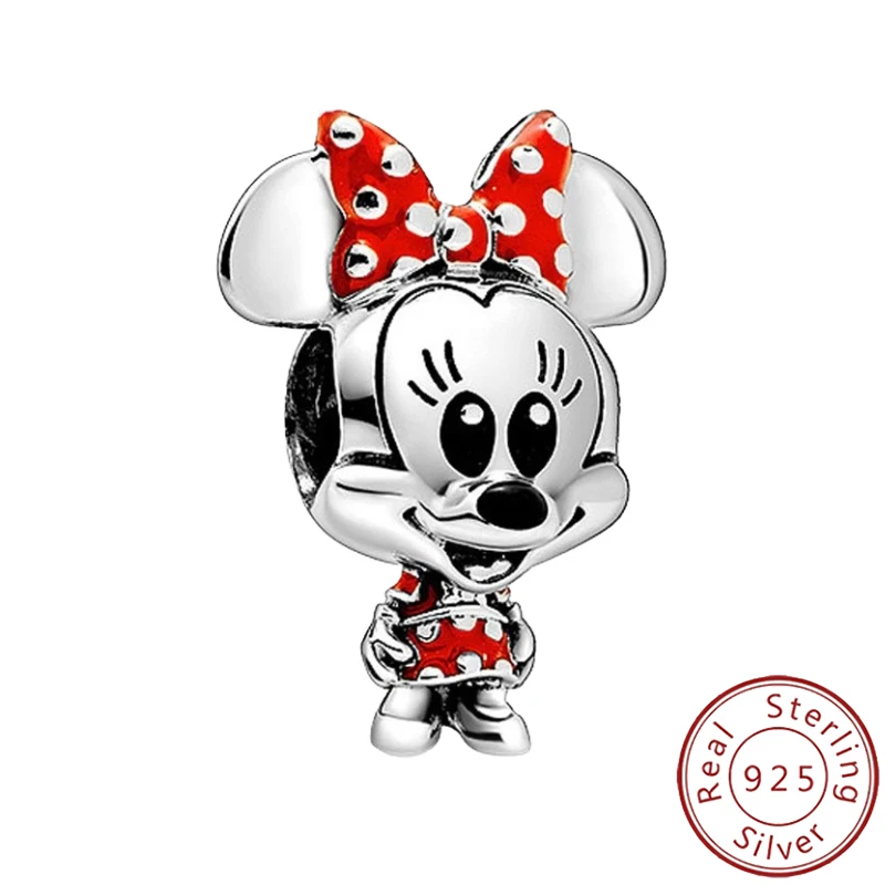 New 925 sterling silver custom jewelry, Disney character Minnie Mouse charm beads, suitable for original factory Dly
New 925 sterling silver custom jewelry, Disney character Minnie Mouse charm beads, suitable for original factory Dly