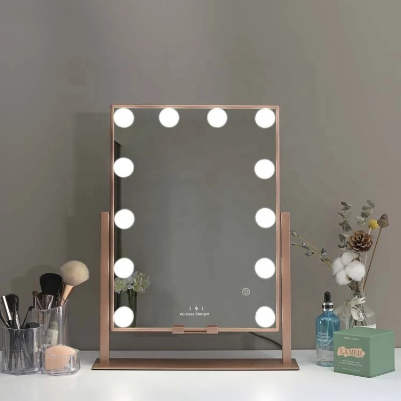 Tabletop Power Supply Dimmable 12 LED Bulbs Hollywood Vanity Makeup Mirror With Lights
Tabletop Power Supply Dimmable 12 LED Bulbs Hollywood Vanity Makeup Mirror With Lights