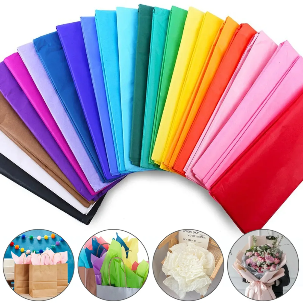 50x66cm Tissue Paper Flower Wrapping Paper Gift Packaging Craft Paper Roll Wine Shirt Shoes Clothing Wrapping Packing 10 Sheets
50x66cm Tissue Paper Flower Wrapping Paper Gift Packaging Craft Paper Roll Wine Shirt Shoes Clothing Wrapping Packing 10 Sheets