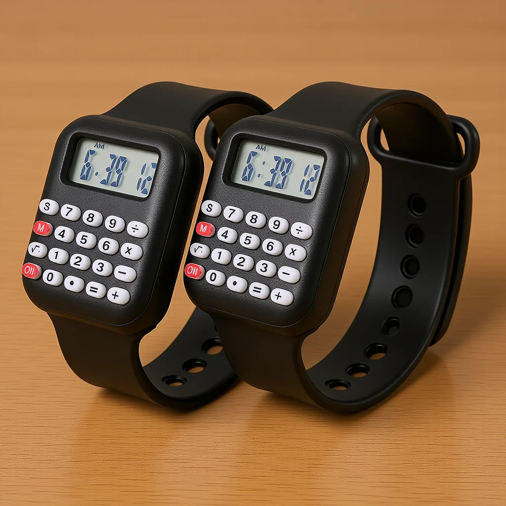 2pcs Calculator Wrist Multifunctional Electronic Learning Tool Portable Math Watch For School Practice
2pcs Calculator Wrist Multifunctional Electronic Learning Tool Portable Math Watch For School Practice