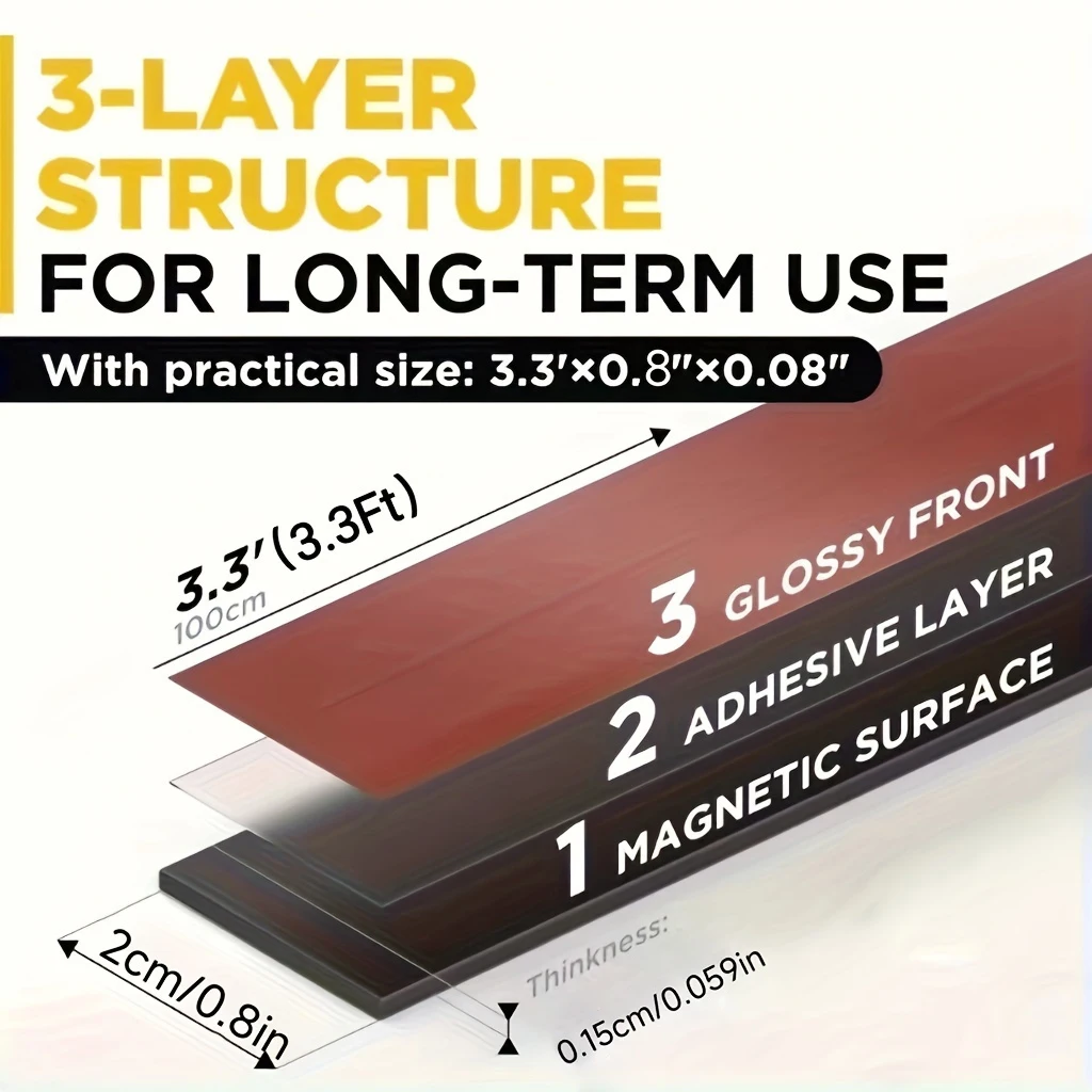 1pc Industrial Magnetic Tape Strong Adhesive Self Adhesive Suitable for Handicrafts, Art Projects, Whiteboards,Daily Office Use
1pc Industrial Magnetic Tape Strong Adhesive Self Adhesive Suitable for Handicrafts, Art Projects, Whiteboards,Daily Office Use