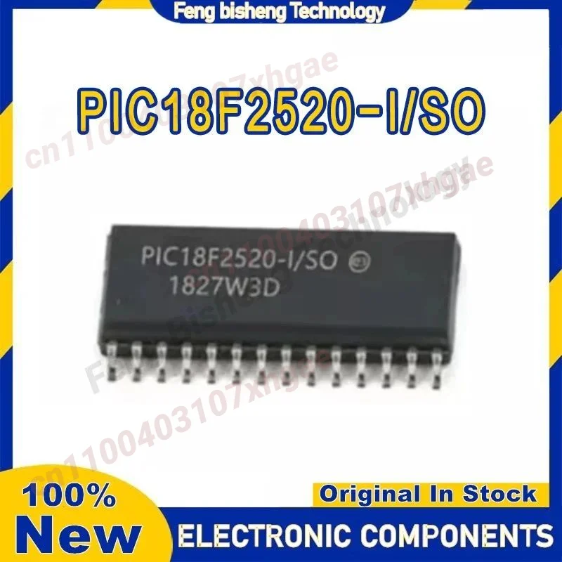 Новый оригинальный чип микроконтроллера PIC18F2520-I/SO PIC18F2520 Patch SOP-28 на складе
Новый оригинальный чип микроконтроллера PIC18F2520-I/SO PIC18F2520 Patch SOP-28 на складе