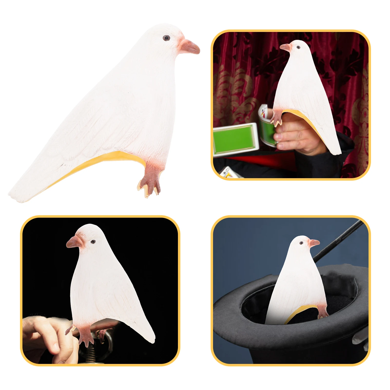 Rubber Simulation Pigeon for Tricks Props Bird Decorations Artificial Pigeon Dove Statue Garden Decoration Lightweight
Rubber Simulation Pigeon for Tricks Props Bird Decorations Artificial Pigeon Dove Statue Garden Decoration Lightweight