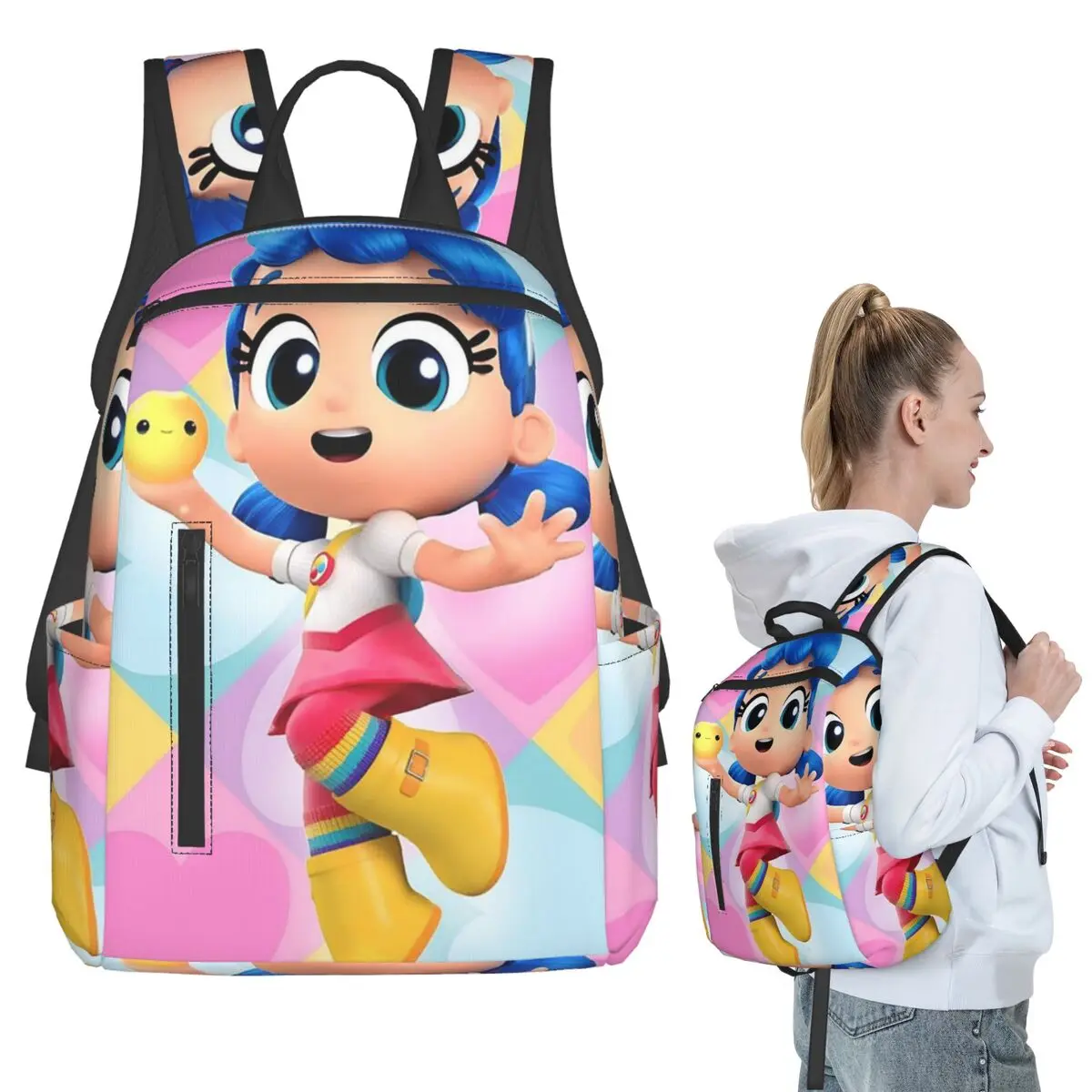 True And The Rainbow Kingdom Backpack Student BookBag Children School Bag Computer Shoulder Bags Men Women
True And The Rainbow Kingdom Backpack Student BookBag Children School Bag Computer Shoulder Bags Men Women