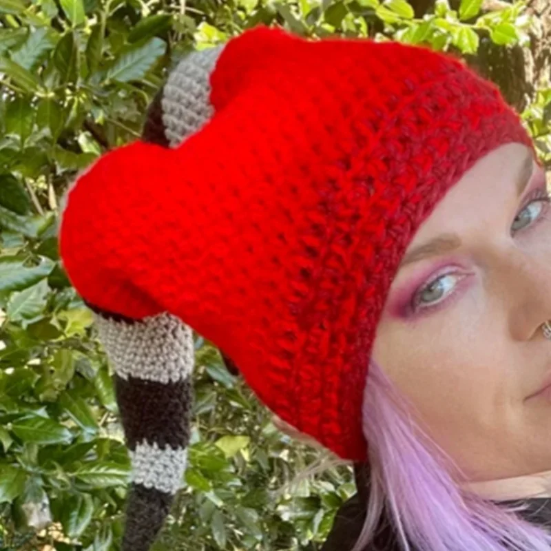 Cross-border sales Red hat long Striped cowhorn decoration Pullover cap Handmade crocheted Funny Creative cosplay costume hat
Cross-border sales Red hat long Striped cowhorn decoration Pullover cap Handmade crocheted Funny Creative cosplay costume hat