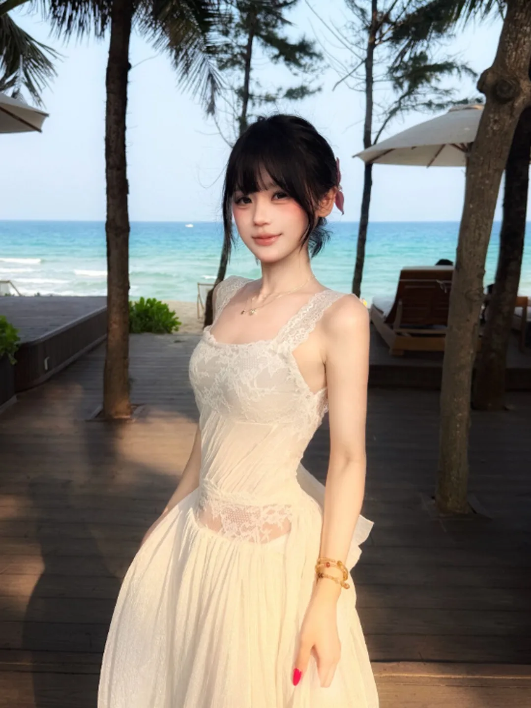Beach Vacation Style Unique Lace Strap Waist Cinching Long Dress Beautiful Special Dress Summer Cotton High Waist B...
Beach Vacation Style Unique Lace Strap Waist Cinching Long Dress Beautiful Special Dress Summer Cotton High Waist B...