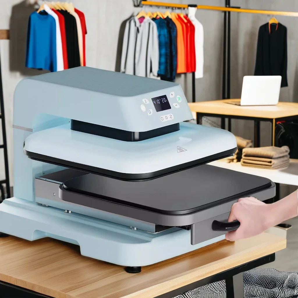 New Arrivals Electric T Shirt Printer Heat Press Machine Mini Portable Automatic Heat Press Machine
New Arrivals Electric T Shirt Printer Heat Press Machine Mini Portable Automatic Heat Press Machine