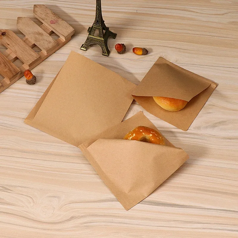 100Pcs Brown Kraft Paper Oil Proof Bags Disposable Takeaway Food Sandwich Donut Fried Chicken Burger Packaging Supplies
100Pcs Brown Kraft Paper Oil Proof Bags Disposable Takeaway Food Sandwich Donut Fried Chicken Burger Packaging Supplies