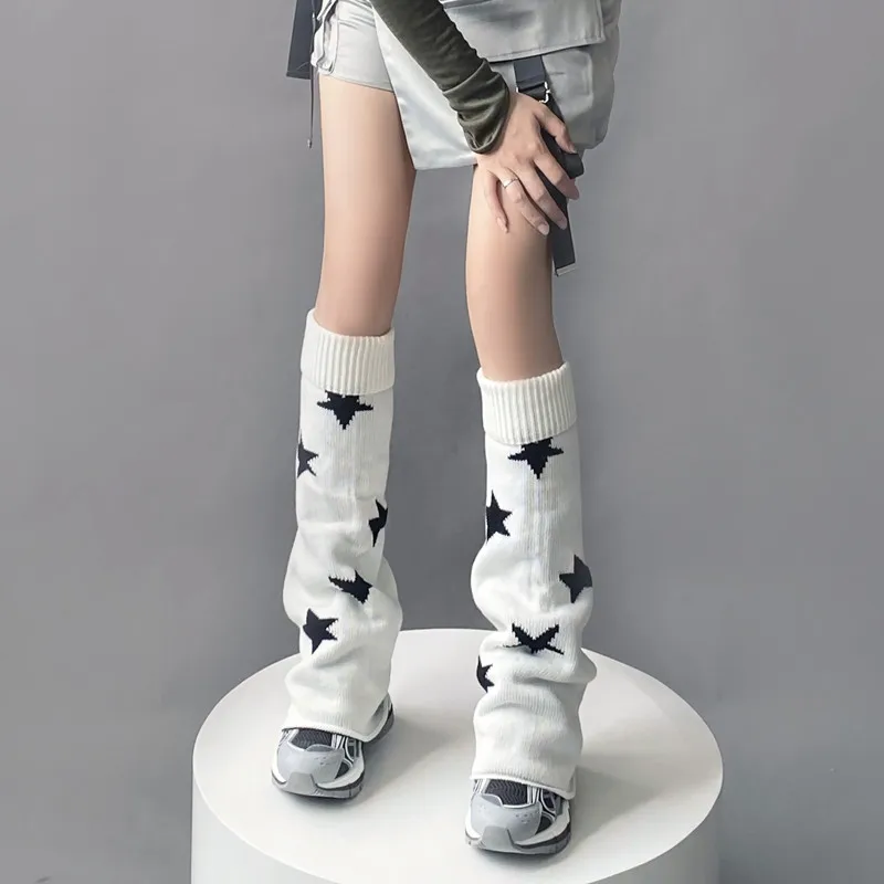 Harajuku Pentagram Horn Wide Leg Sock Cover Reversible Knit Leg Warmer Socks Punk Girl Jk Leg Socks Waii Streetwear Leg Cover
Harajuku Pentagram Horn Wide Leg Sock Cover Reversible Knit Leg Warmer Socks Punk Girl Jk Leg Socks Waii Streetwear Leg Cover