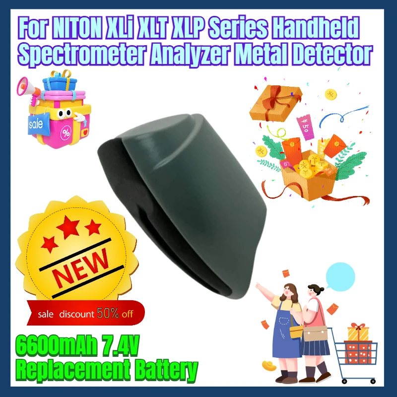 6600mAh 7.4V Replacement Battery for NITON XLi XLT XLP Series Handheld Spectrometer Analyzer Metal Detector
6600mAh 7.4V Replacement Battery for NITON XLi XLT XLP Series Handheld Spectrometer Analyzer Metal Detector