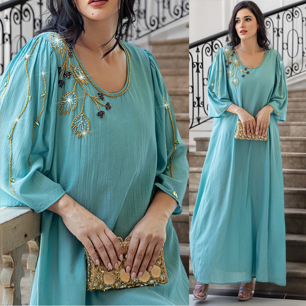 Femme Musulmane Robe Vestidos Eid Diamonds Dubai Abaya Turkey Kaftan Ramadan Muslim Women Maxi Dress Caftan Marocain Robe Gown
Femme Musulmane Robe Vestidos Eid Diamonds Dubai Abaya Turkey Kaftan Ramadan Muslim Women Maxi Dress Caftan Marocain Robe Gown