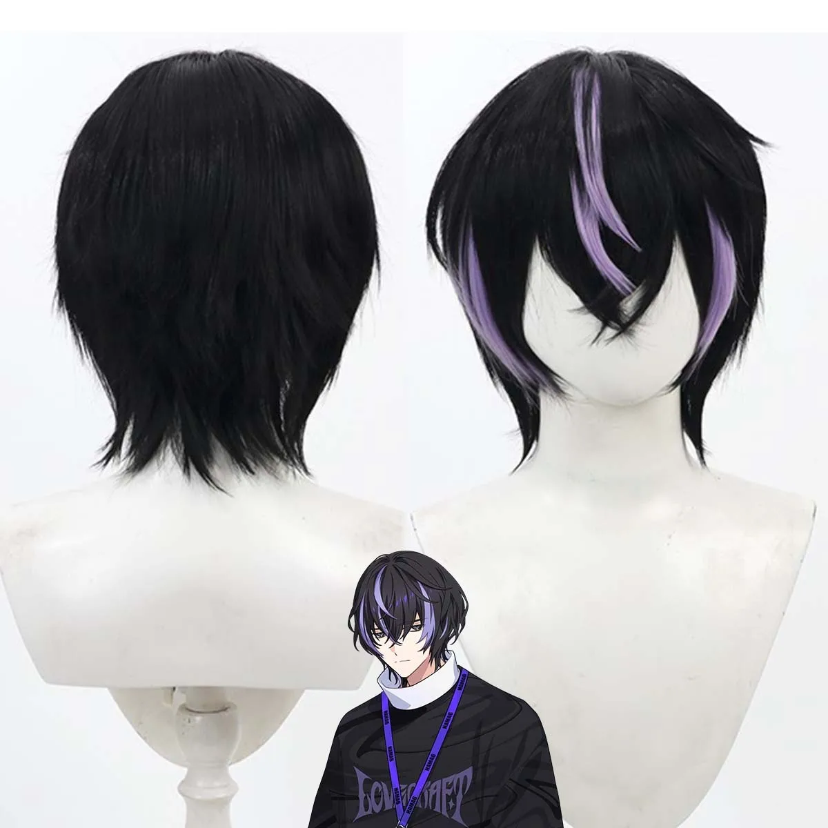 Men Game 18trip Cosplay Kinugawa Kiroku Short Black Heat Resistant Synthetic Hair Wig
Men Game 18trip Cosplay Kinugawa Kiroku Short Black Heat Resistant Synthetic Hair Wig