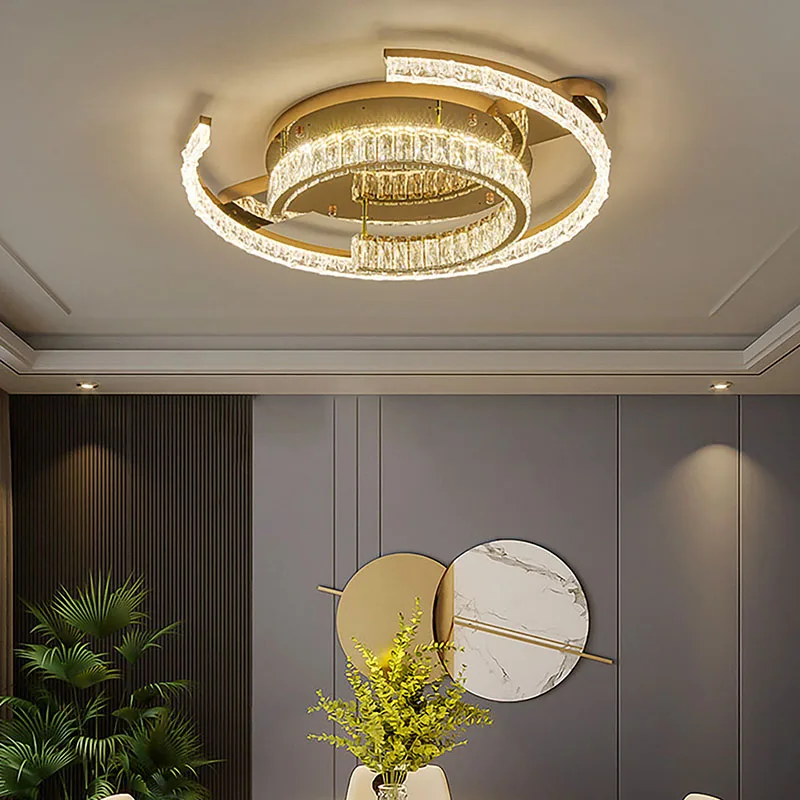Modern crystal round LED ceiling lamp Modern home dining table Modern dining room bedroom - Living room kitchen - Home decor
Modern crystal round LED ceiling lamp Modern home dining table Modern dining room bedroom - Living room kitchen - Home decor