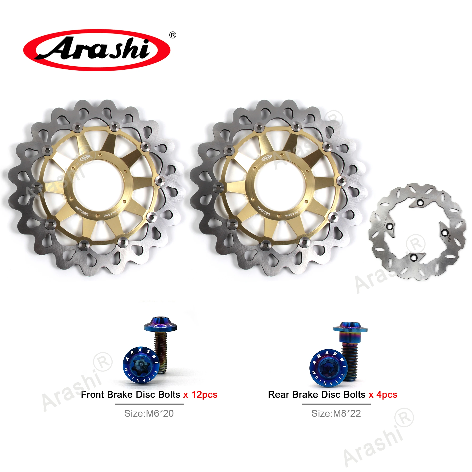 Arashi 1 Set CNC Floating Front Rear Brake Disc Rotors For HONDA CBR1000RR CBR 1000 RR 2008 2009 2010 2011 2012 2013 2014 2015
Arashi 1 Set CNC Floating Front Rear Brake Disc Rotors For HONDA CBR1000RR CBR 1000 RR 2008 2009 2010 2011 2012 2013 2014 2015