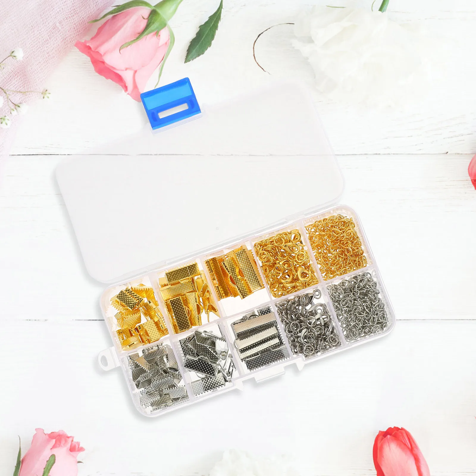 Lobster Clasp Extension Chain Sturdy Materials Jewelry Making Ribbon Clamps Bracelet Cord Ends Findings Kit Jump Rings DIY 
Lobster Clasp Extension Chain Sturdy Materials Jewelry Making Ribbon Clamps Bracelet Cord Ends Findings Kit Jump Rings DIY