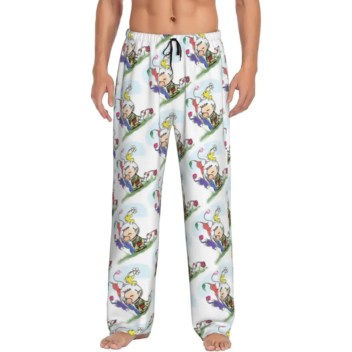 Пижамные штаны с мультяшным принтом Pikmins на заказ, мужская одежда для сна с завязками для сна, низ с карманами
Пижамные штаны с мультяшным принтом Pikmins на заказ, мужская одежда для сна с завязками для сна, низ с карманами