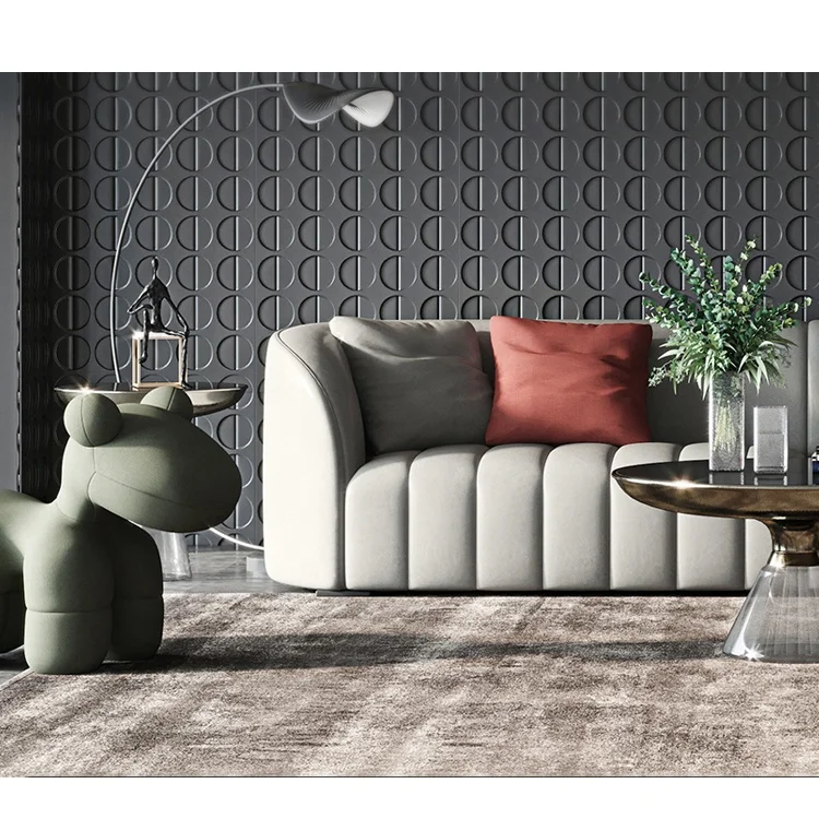 Круглый раскладной диван-канапе для обивки кромок в гостиной
Круглый раскладной диван-канапе для обивки кромок в гостиной