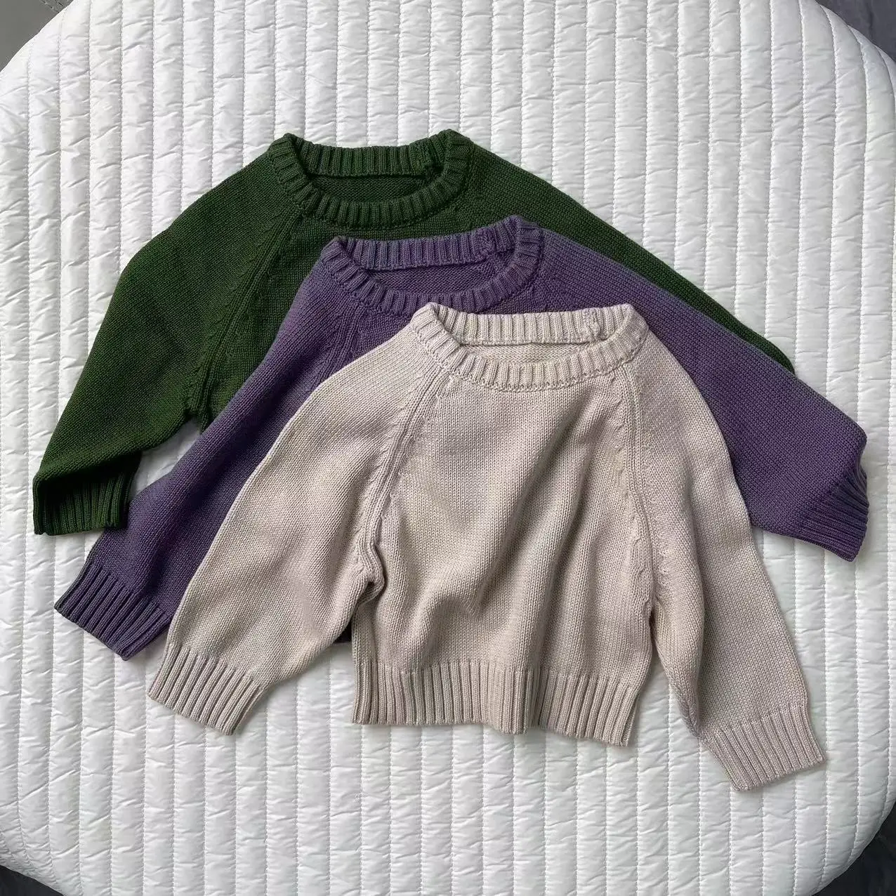 2024 Autumn New Baby Long Sleeve Knit Sweater Boys Girls Kids Solid O-neck Sweater Infant Cotton Knitted Sweater Baby Pullover
2024 Autumn New Baby Long Sleeve Knit Sweater Boys Girls Kids Solid O-neck Sweater Infant Cotton Knitted Sweater Baby Pullover