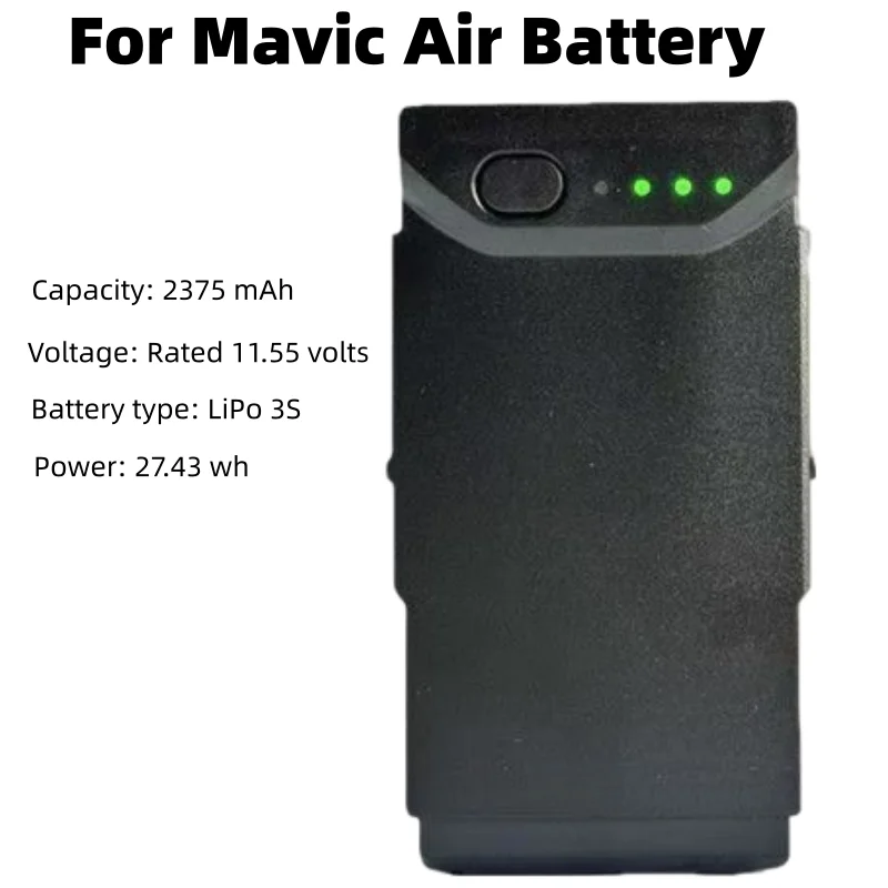 100% New 2375mAh 11.55V Mavic Air Smart Long Life Battery for Mavic Air 1 Quality Assurance Drone Accessories Analogue
100% New 2375mAh 11.55V Mavic Air Smart Long Life Battery for Mavic Air 1 Quality Assurance Drone Accessories Analogue