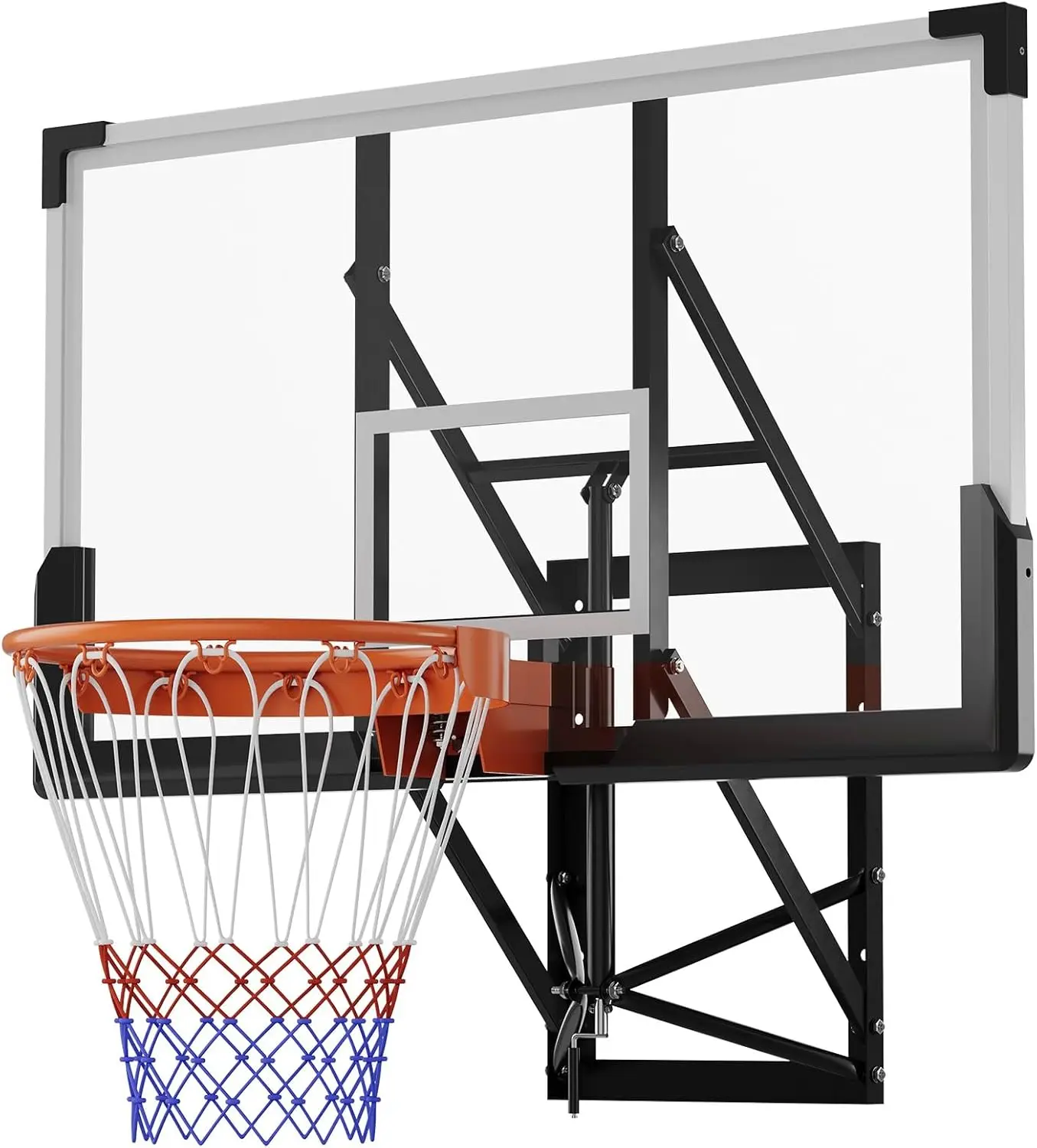 Garvee 8-10 FT Adjustable Height 54 Inch Wall Mounted Basketball Hoop, Shatterproof PC Backboard Basketball Goal with 18 Inch Solid Rim Indoor Outdoor Home Gym Backyard
Garvee 8-10 FT Adjustable Height 54 Inch Wall Mounted Basketball Hoop, Shatterproof PC Backboard Basketball Goal with 18 Inch Solid Rim Indoor Outdoor Home Gym Backyard