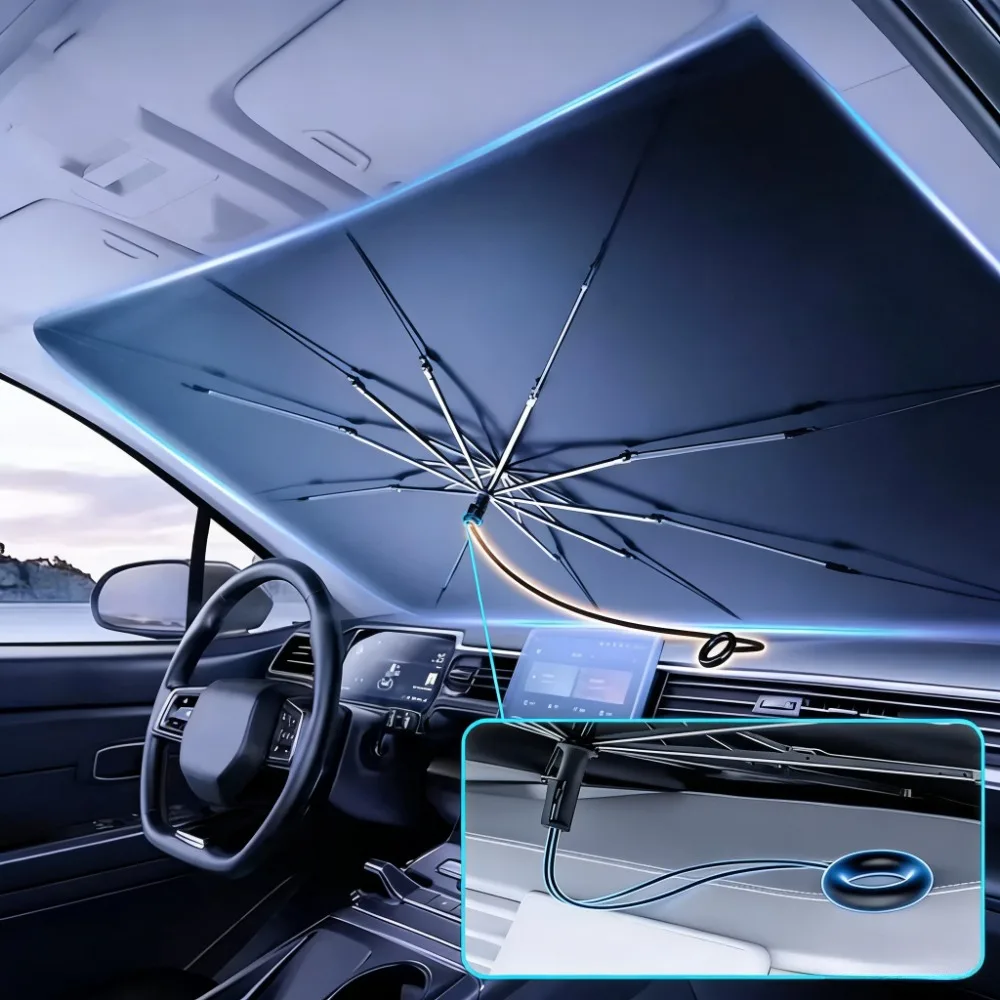 Universal Car Front Windshield Sun Shade Foldable Sun Visor UV Blocker Heat Insulation for Car Summer Cooling
Universal Car Front Windshield Sun Shade Foldable Sun Visor UV Blocker Heat Insulation for Car Summer Cooling