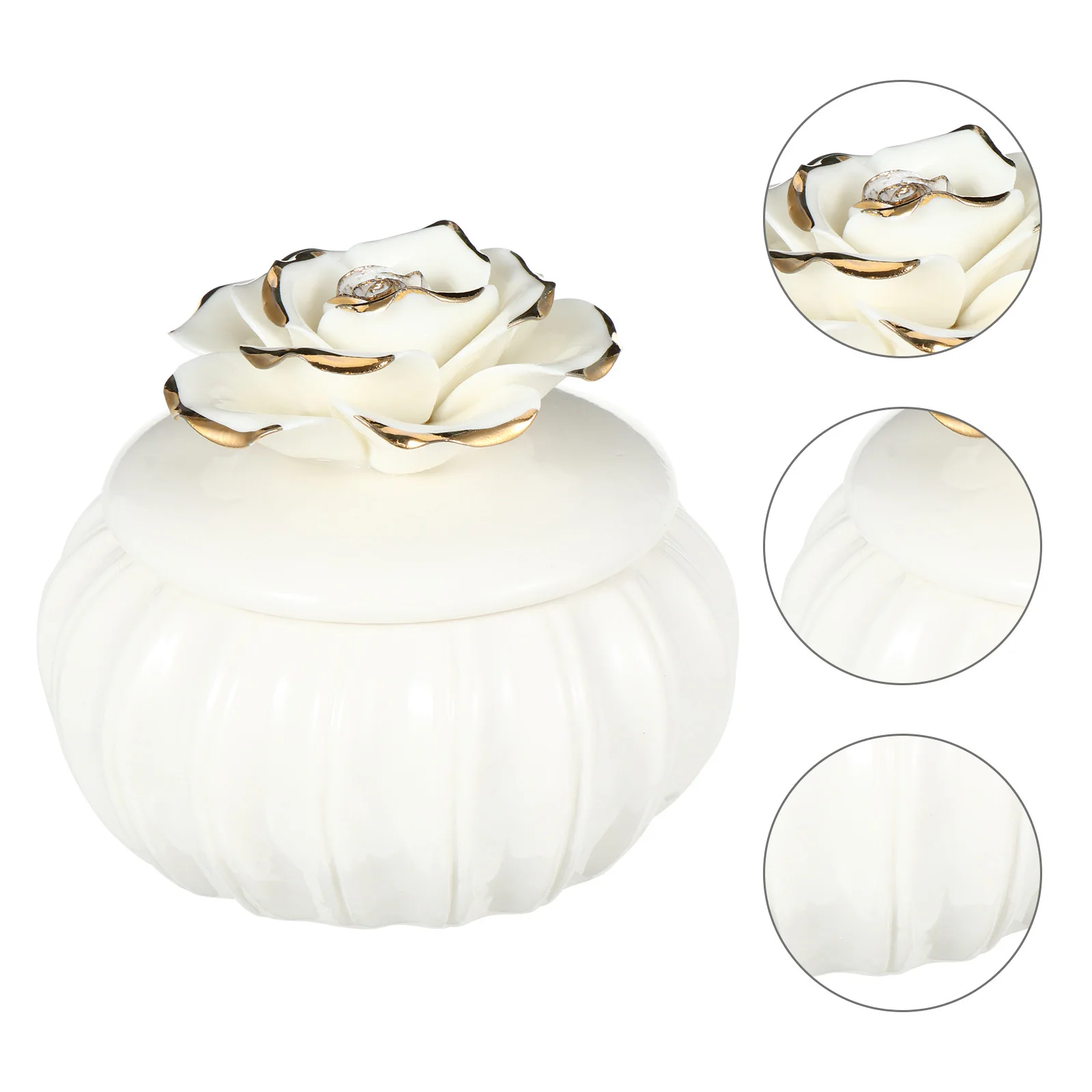 1Pcs Jewelry Storage Box Ceramic Material with Rose Pattern Large Capacity Holder for Bracelet Ring Earring Travel Home
1Pcs Jewelry Storage Box Ceramic Material with Rose Pattern Large Capacity Holder for Bracelet Ring Earring Travel Home