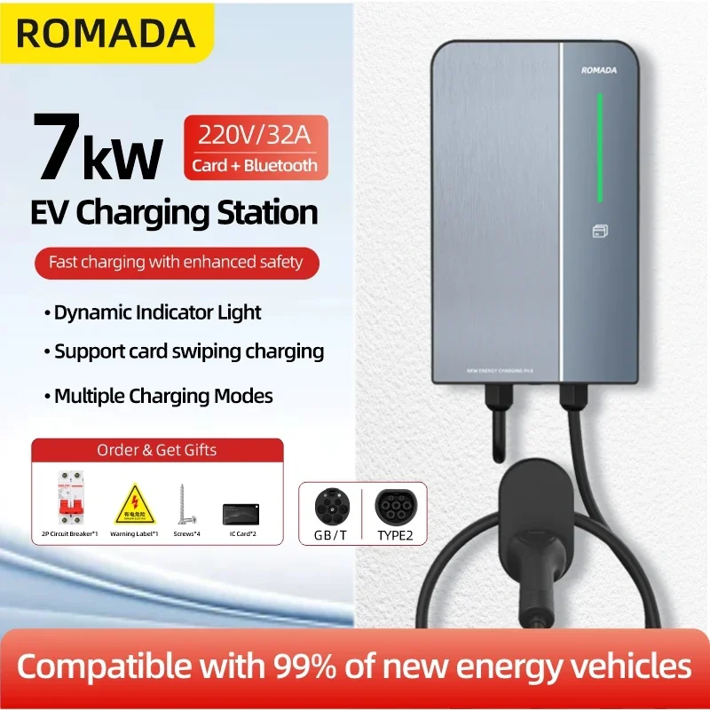 EV Charging Station 7KW/11KW/22KW Electric Vehicle Car Charger EVSE Wallbox Wallmount 16A/32A Type2/ GBT20234 Cable APP Control
EV Charging Station 7KW/11KW/22KW Electric Vehicle Car Charger EVSE Wallbox Wallmount 16A/32A Type2/ GBT20234 Cable APP Control