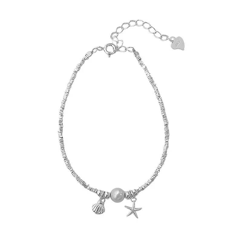 Браслет из стерлингового серебра 925 пробы 999 футов с серебряной звездой и ракушкой, женский сладкий нишевый дизайн, изысканные высококачественные ювелирные изделия.
Браслет из стерлингового серебра 925 пробы 999 футов с серебряной звездой и ракушкой, женский сладкий нишевый дизайн, изысканные высококачественные ювелирные изделия.