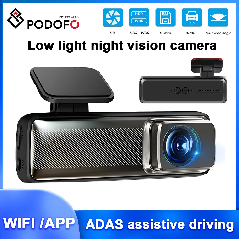 Podofo Car Driving Recorder ADAS Loop Recording 150° Wide Angle Car Mirror Monitor 1080P 30fps Night Vision Drive Recorder DVR
Podofo Car Driving Recorder ADAS Loop Recording 150° Wide Angle Car Mirror Monitor 1080P 30fps Night Vision Drive Recorder DVR