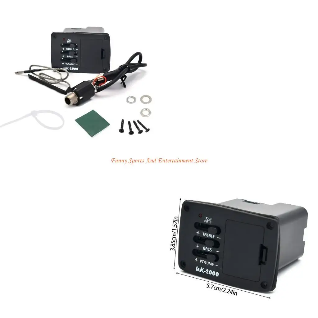 C4DE Prewired Acoustic Guitar 2 Band EQ Control System with Accessories
C4DE Prewired Acoustic Guitar 2 Band EQ Control System with Accessories