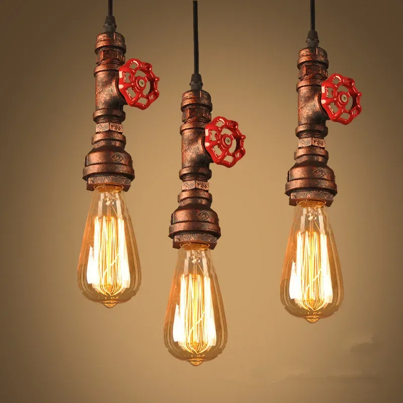 American Retro Chandelier Creative Personality Single Head Restaurant Bar Water Pipe Light
American Retro Chandelier Creative Personality Single Head Restaurant Bar Water Pipe Light