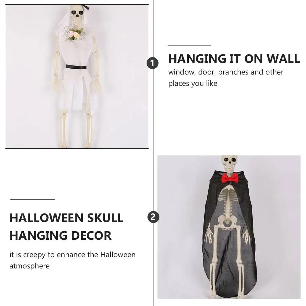 2Pcs Plastic Hanging Skull Statue for Halloween Halloween Hanging Skull Party Indoor Outdoor Decor
2Pcs Plastic Hanging Skull Statue for Halloween Halloween Hanging Skull Party Indoor Outdoor Decor
