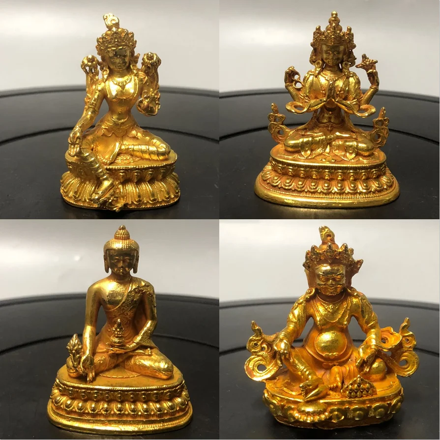 Golden Buddha Statue Feng Shui Thai Decorative Buddha Statue Miniature Tibetan Bodhisattva Tara Statue Huang Caishen Sculpture
Golden Buddha Statue Feng Shui Thai Decorative Buddha Statue Miniature Tibetan Bodhisattva Tara Statue Huang Caishen Sculpture
