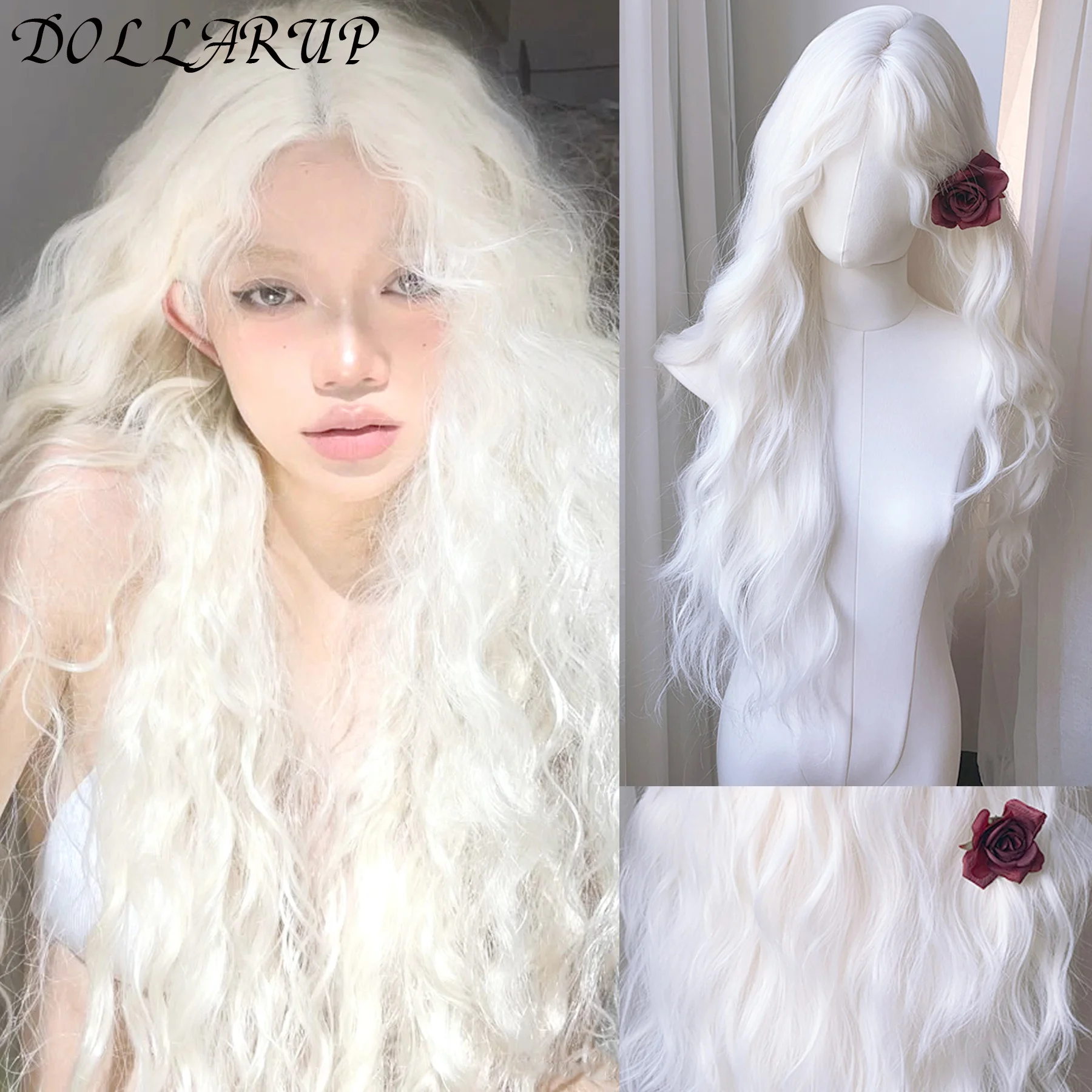 White Gold Water Ripple Synthetic Wig Female Gothic Style Dark Fairy Tale Series Points Bangs White Gold Water Ripple Long Wig b
White Gold Water Ripple Synthetic Wig Female Gothic Style Dark Fairy Tale Series Points Bangs White Gold Water Ripple Long Wig b