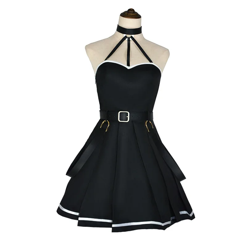 Униформа, перчатки, чулки, карнавальный костюм Маге, аниме, женское черное платье, наряды для карнавальной вечеринки на Хэллоуин
Униформа, перчатки, чулки, карнавальный костюм Маге, аниме, женское черное платье, наряды для карнавальной вечеринки на Хэллоуин