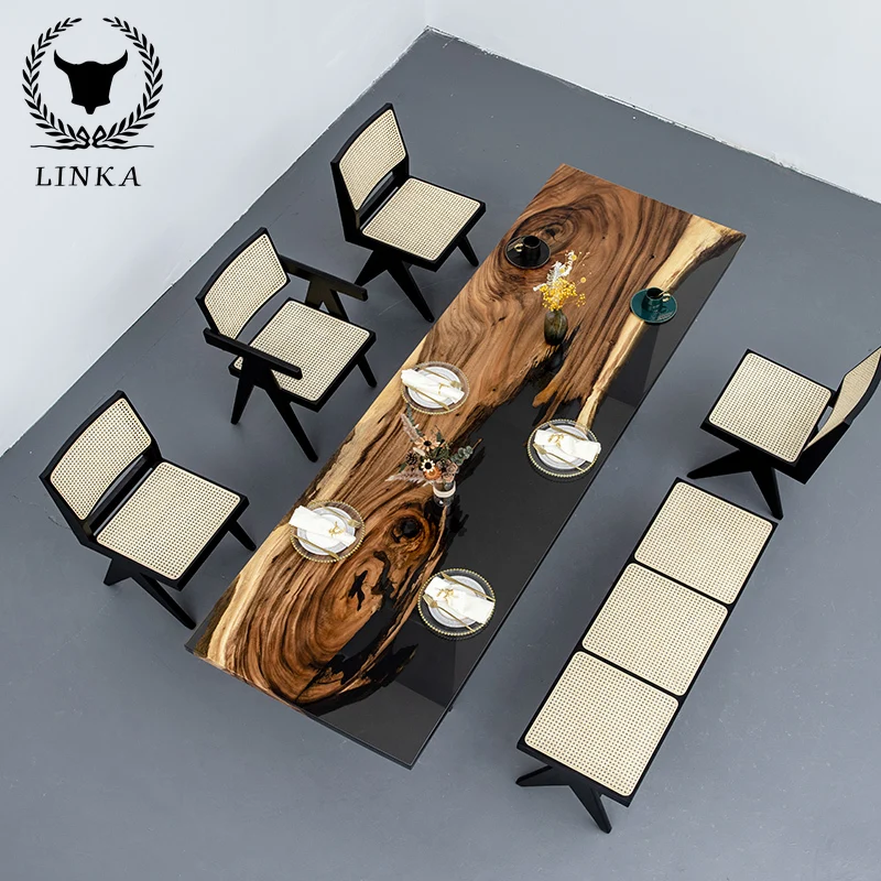 Customized epoxy resin river table, tea table, sea wave solid wood board, log tea board, table creative furniture
Customized epoxy resin river table, tea table, sea wave solid wood board, log tea board, table creative furniture